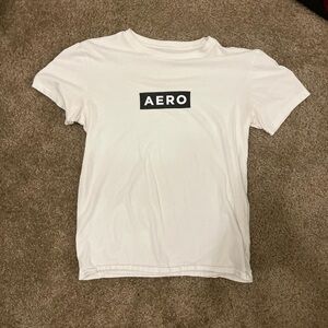xs white aeropostale tee